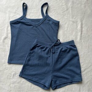 SHEIN Blue Pajama Set